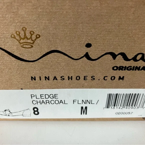 Timeless Nina Black Patent and Wool Bow Loafers size 8 - Picture 5 of 6